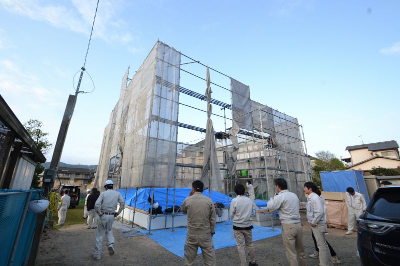 福岡県筑紫野市杉塚01　注文住宅建築現場リポート⑤　～上棟式～