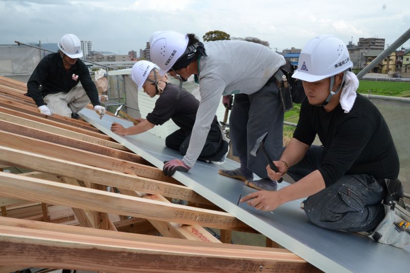 福岡県筑紫野市杉塚01　注文住宅建築現場リポート⑤　～上棟式～