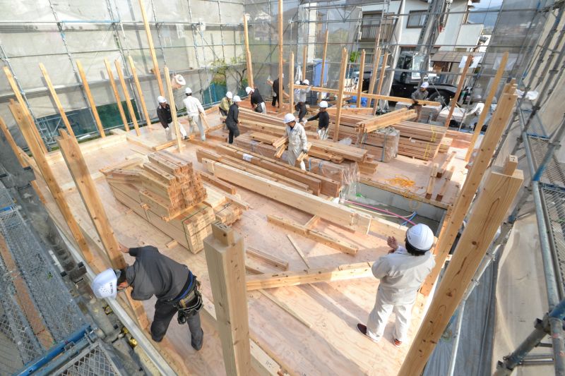 福岡県筑紫野市杉塚01　注文住宅建築現場リポート⑤　～上棟式～