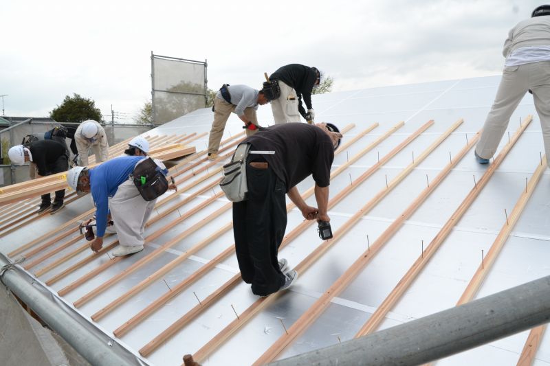 福岡県筑紫野市杉塚01　注文住宅建築現場リポート⑤　～上棟式～