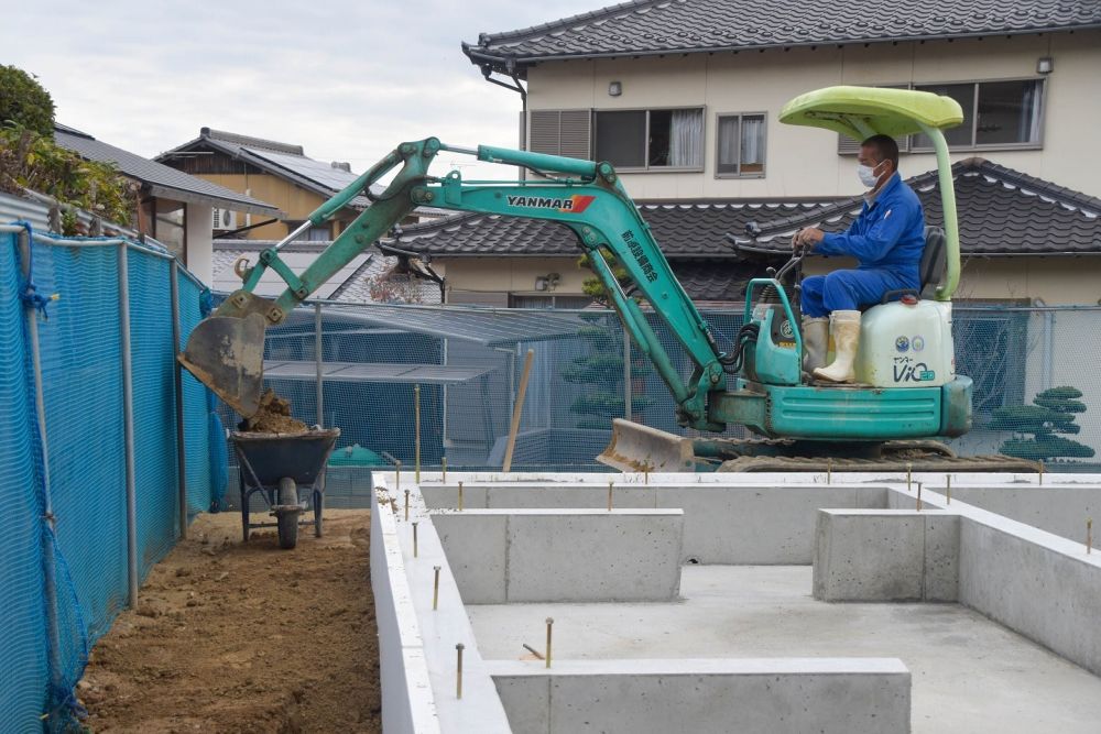 福岡県那珂川市08　注文住宅建築現場リポート②　～基礎工事～