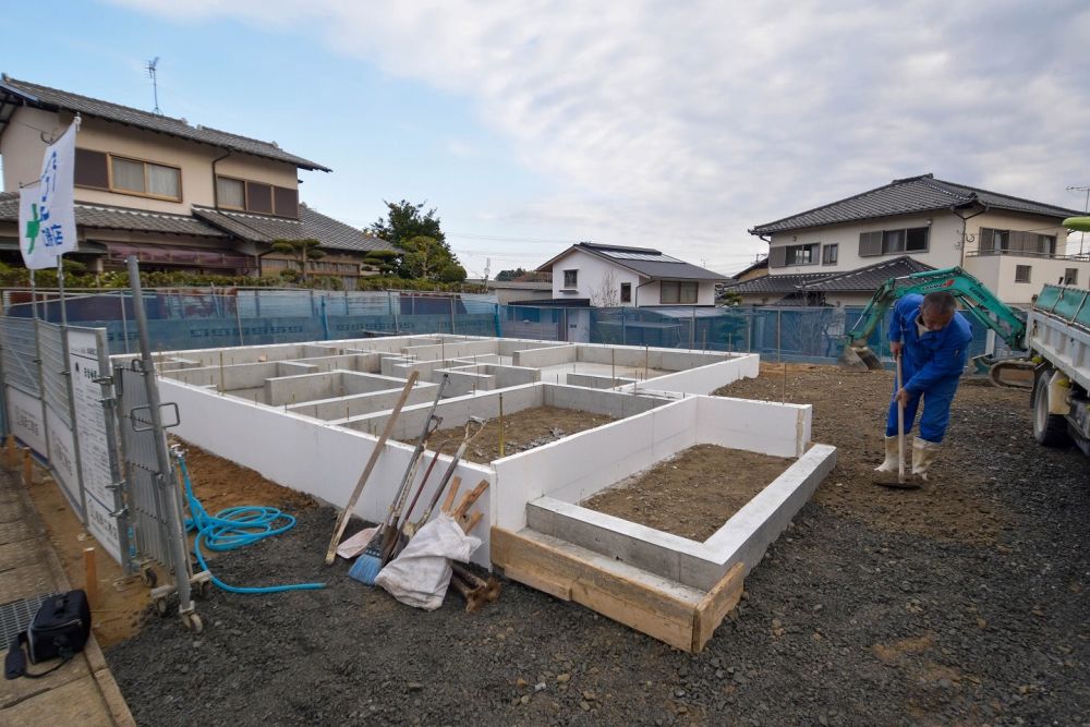 福岡県那珂川市08　注文住宅建築現場リポート②　～基礎工事～