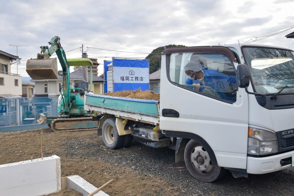 福岡県那珂川市08　注文住宅建築現場リポート②　～基礎工事～