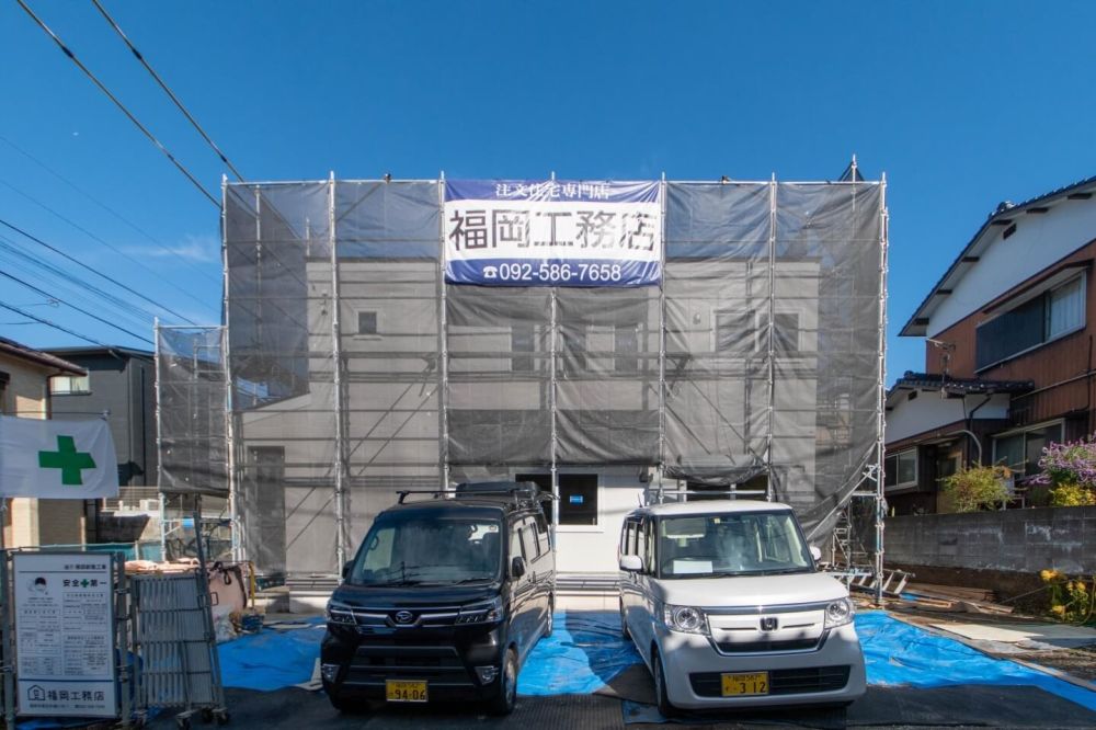 福岡県小郡市05　注文住宅建築現場リポート⑧　～木工事・小上がり施工～