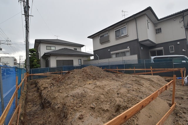 「福岡市南区五十川03」注文住宅現場リポート②【基礎工事】【根切り】