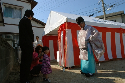 福岡市城南区七隈01　注文住宅建築現場リポート①　～地鎮祭～