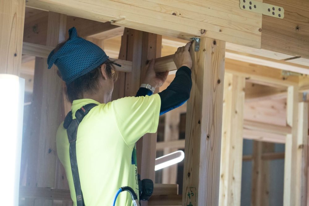 福岡県糸島市二丈深江01　注文住宅建築現場リポート⑤　～木工事・下地作り～