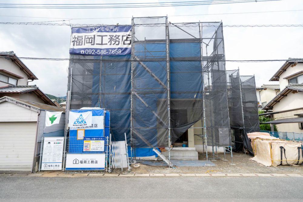 福岡県糸島市二丈深江01　注文住宅建築現場リポート⑤　～木工事・下地作り～