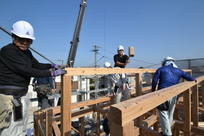 福岡市南区06　注文住宅建築現場リポート④　～上棟式～