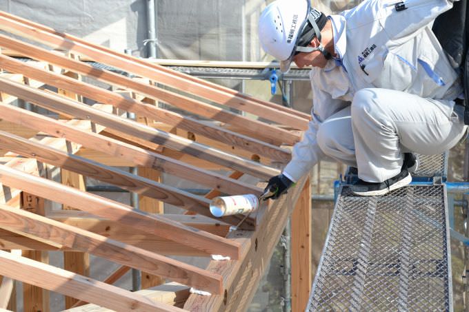 福岡市南区06　注文住宅建築現場リポート④　～上棟式～