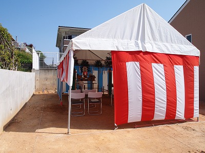 福岡市南区和田03　注文住宅建築現場リポート①　～地鎮祭