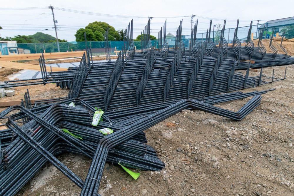 福岡県糟屋郡粕屋町03　注文住宅建築現場リポート③　～基礎工事・配筋～