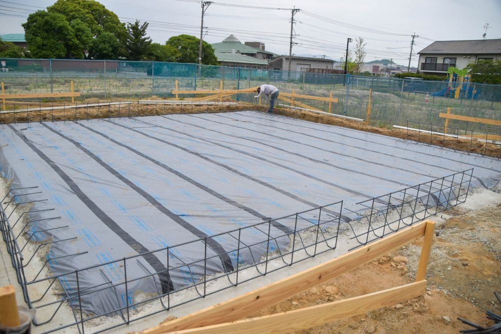 「糟屋郡粕屋町03」注文住宅現場リポート③【基礎工事】【配筋】
