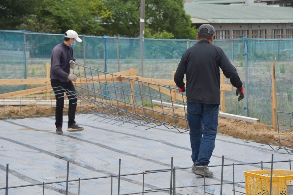 福岡県糟屋郡粕屋町03　注文住宅建築現場リポート③　～基礎工事・配筋～