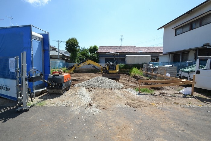 「福岡市南区五十川02」注文住宅現場リポート③【基礎工事】【根切り】