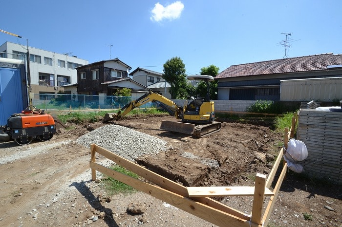 「福岡市南区五十川02」注文住宅現場リポート③【基礎工事】【根切り】