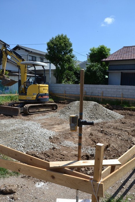 「福岡市南区五十川02」注文住宅現場リポート③【基礎工事】【根切り】
