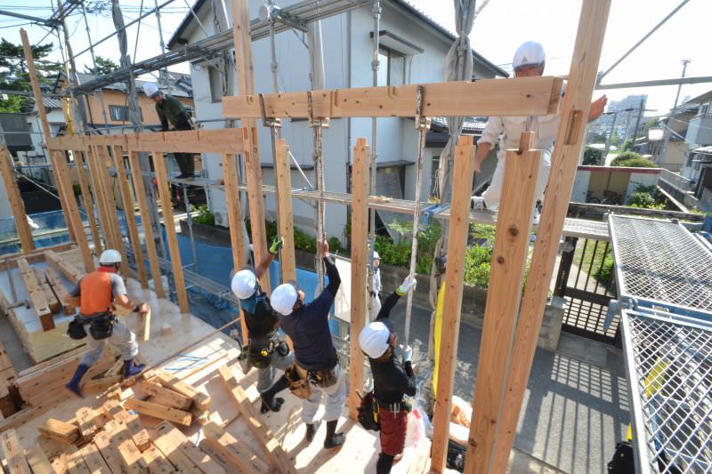 「福岡市早良区百道01」注文住宅現場リポート⑥【上棟式】