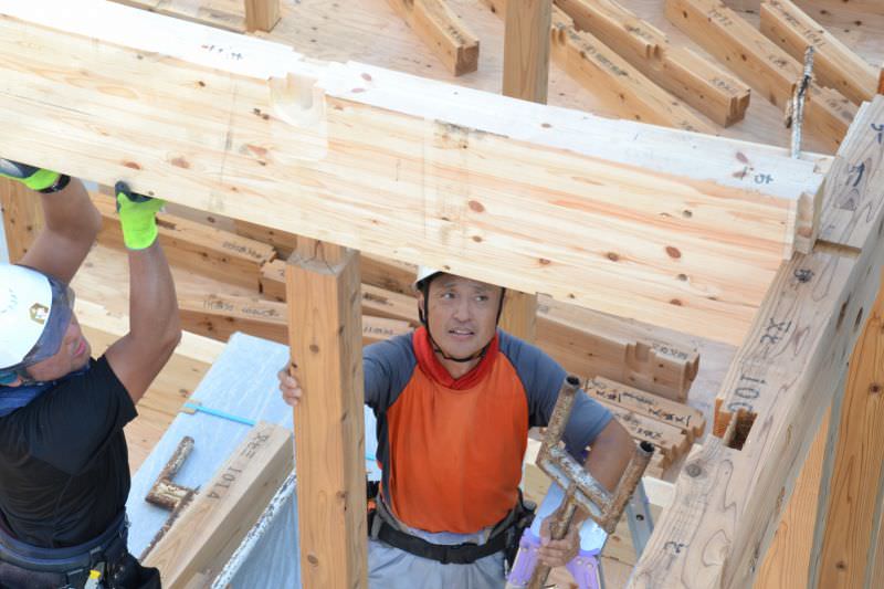 福岡市早良区百道01　注文住宅建築現場リポート⑥　～上棟式～