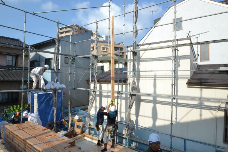 「福岡市早良区百道01」注文住宅現場リポート⑥【上棟式】
