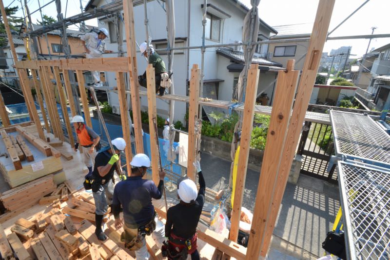 福岡市早良区百道01　注文住宅建築現場リポート⑥　～上棟式～