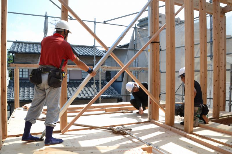 福岡市早良区百道01　注文住宅建築現場リポート⑥　～上棟式～