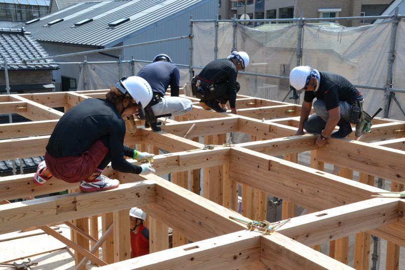 福岡市早良区百道01　注文住宅建築現場リポート⑥　～上棟式～