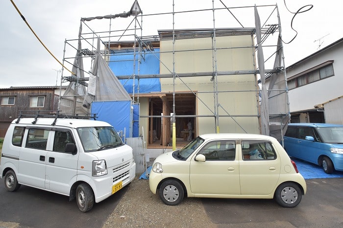 「福岡市南区五十川02」注文住宅現場リポート⑦【木工事】【面材】