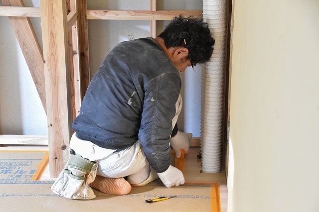 「福岡市東区07」注文住宅現場リポート⑩【木工事】【床材】