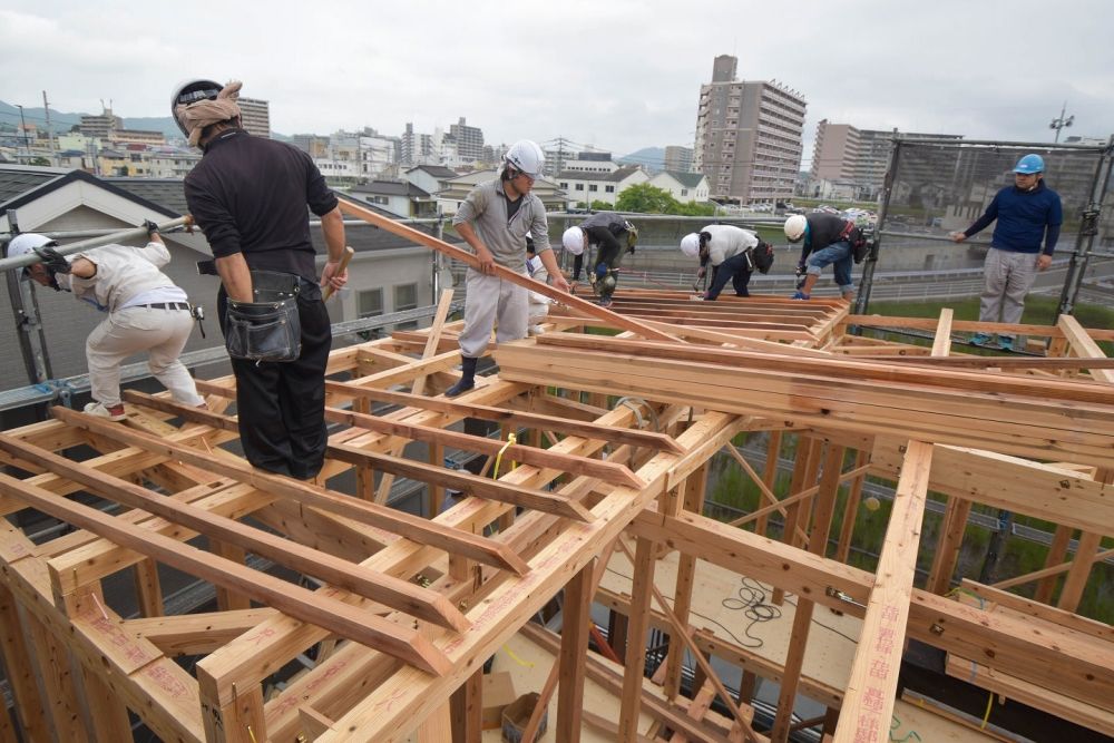 福岡県福津市05　注文住宅建築現場リポート④　～上棟式～