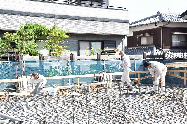 「糟屋郡志免町03」注文住宅現場リポート③【基礎工事】【配筋検査】