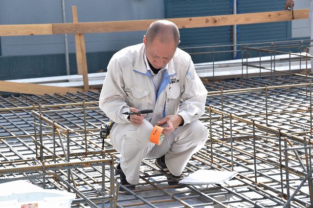 「糟屋郡志免町03」注文住宅現場リポート③【基礎工事】【配筋検査】