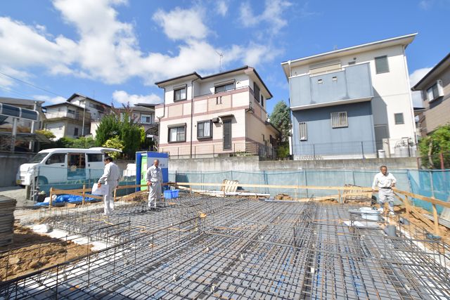 「糟屋郡志免町03」注文住宅現場リポート③【基礎工事】【配筋検査】