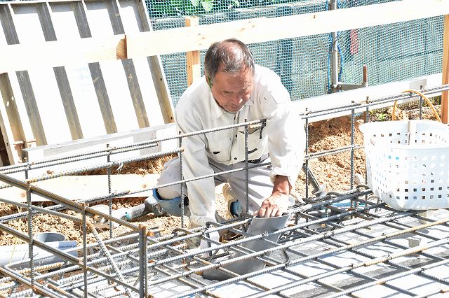 「糟屋郡志免町03」注文住宅現場リポート③【基礎工事】【配筋検査】