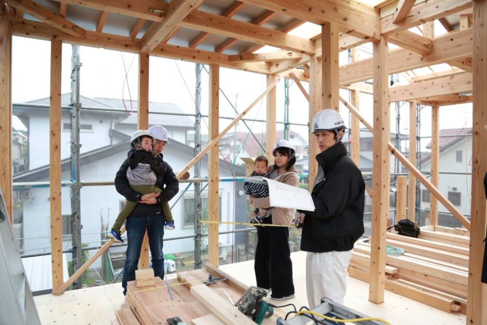 福岡市東区08　注文住宅建築現場リポート④　～上棟式～