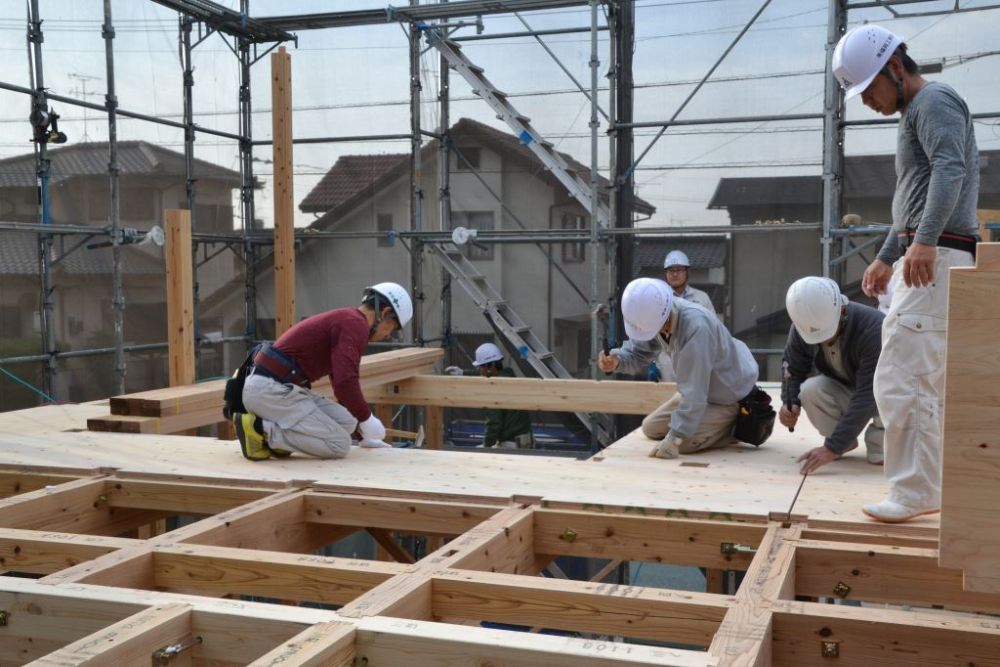 福岡市東区08　注文住宅建築現場リポート④　～上棟式～