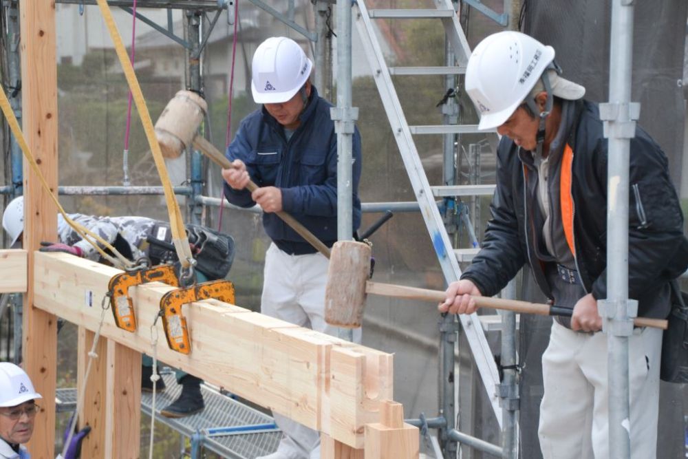 福岡市東区08　注文住宅建築現場リポート④　～上棟式～