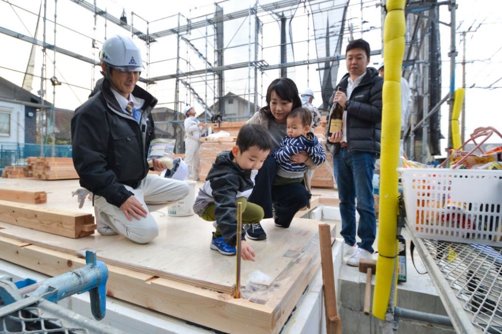 福岡市東区08　注文住宅建築現場リポート④　～上棟式～