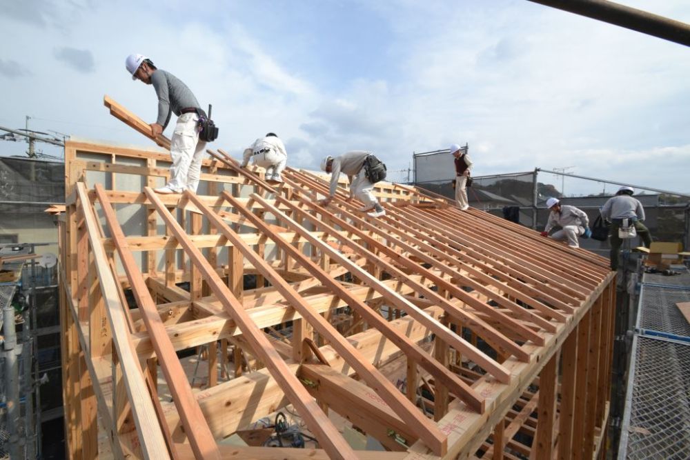 福岡市東区08　注文住宅建築現場リポート④　～上棟式～