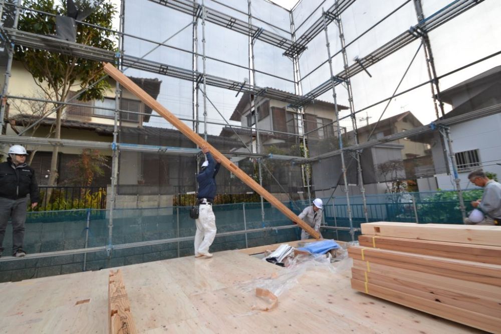 福岡市東区08　注文住宅建築現場リポート④　～上棟式～