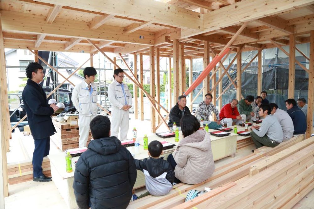 「福岡市東区08」注文住宅現場リポート④【上棟式】