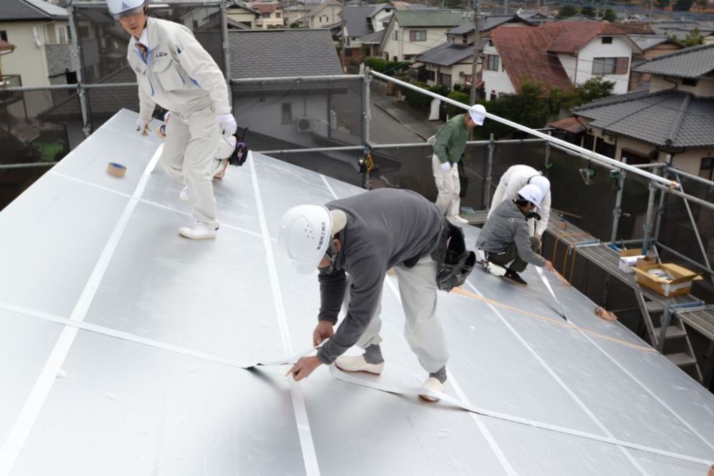 福岡市東区08　注文住宅建築現場リポート④　～上棟式～