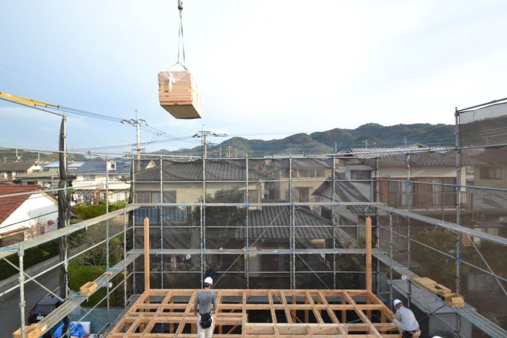 「福岡市東区08」注文住宅現場リポート④【上棟式】