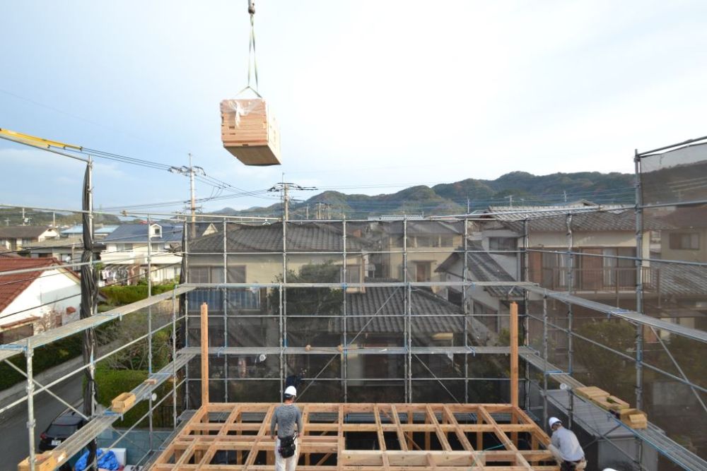 福岡市東区08　注文住宅建築現場リポート④　～上棟式～