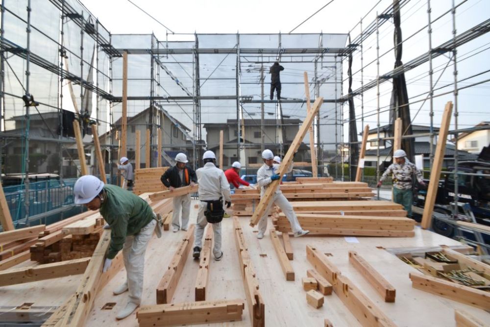 福岡市東区08　注文住宅建築現場リポート④　～上棟式～