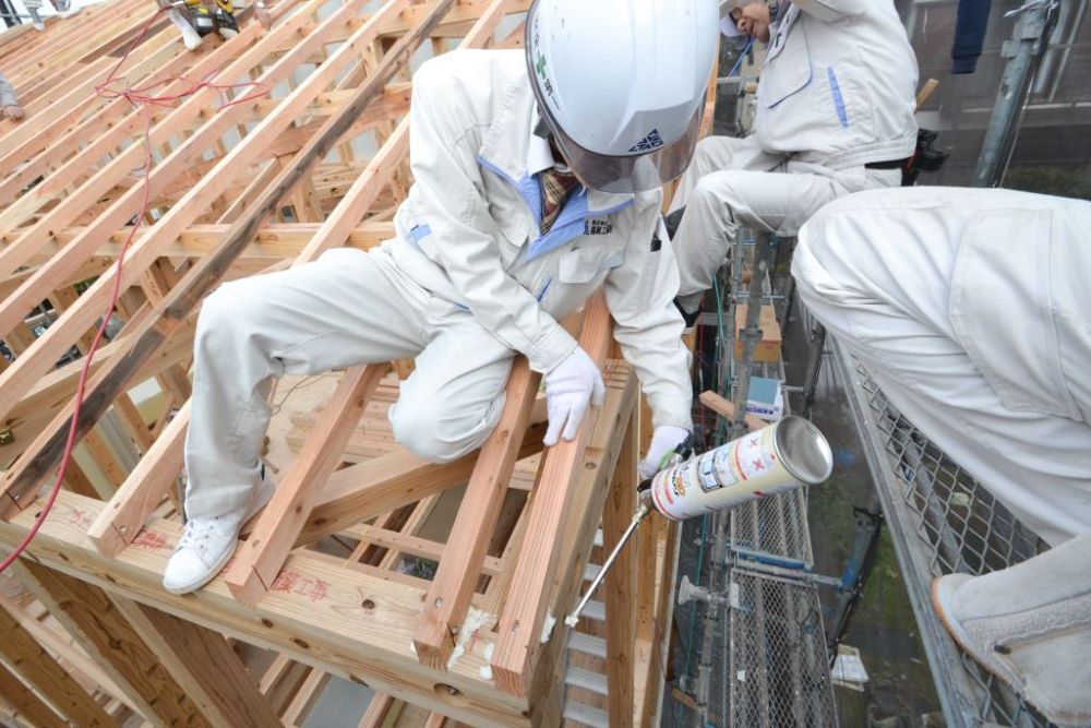 福岡市東区08　注文住宅建築現場リポート④　～上棟式～