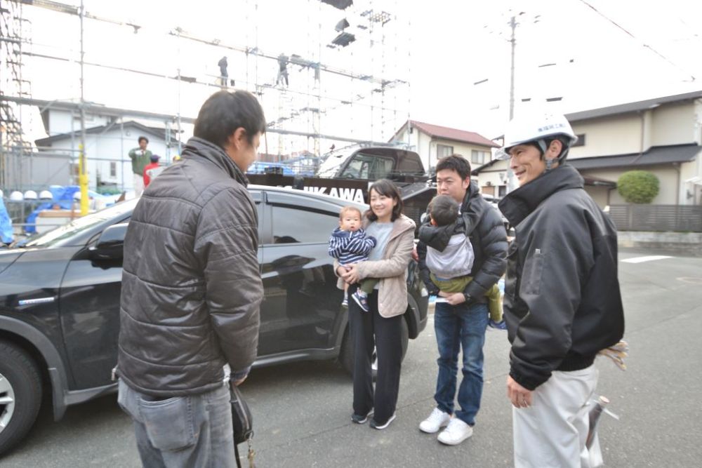 福岡市東区08　注文住宅建築現場リポート④　～上棟式～