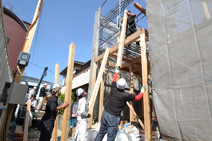 福岡県春日市05　注文住宅建築現場リポート⑤　～上棟式～