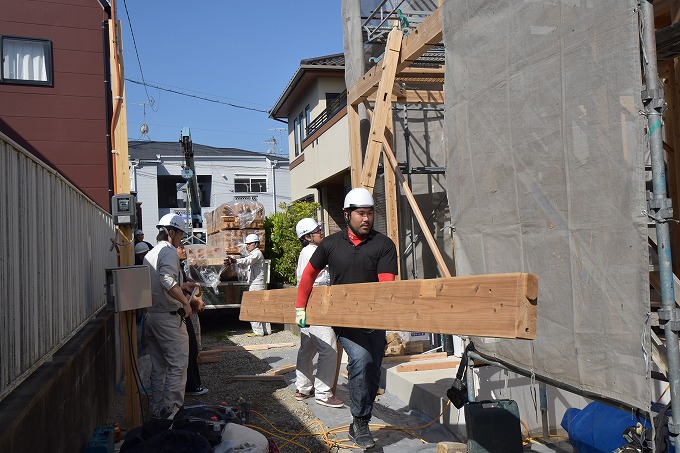 福岡県春日市05　注文住宅建築現場リポート⑤　～上棟式～