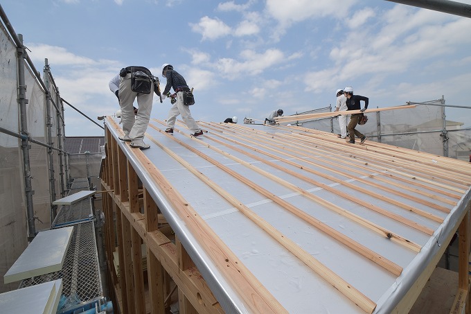 福岡県春日市05　注文住宅建築現場リポート⑤　～上棟式～